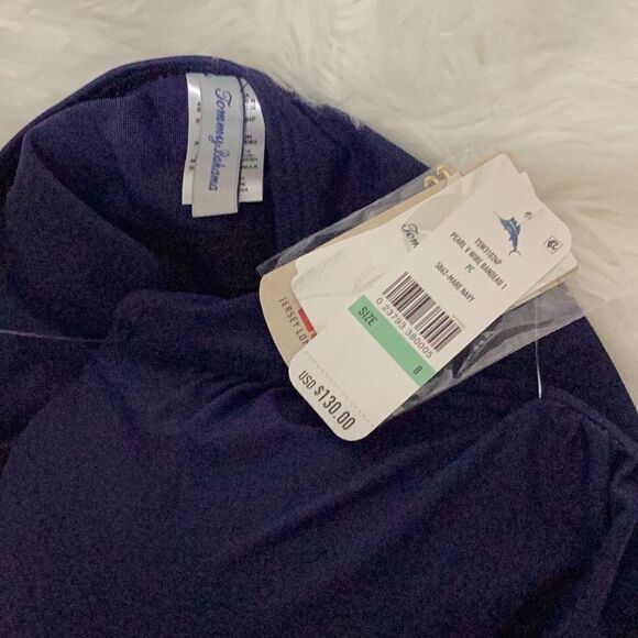 New. Tommy Bahama navy v-neck one piece. Size 8. Retails $139 - Picture 12 of 12